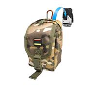 Ceinture à profil plus mince avec doublure en polyester optimisée pour le rangement compact du matériel pendant les activités. Ceinture multifonction à crochet rapide, Couleur camouflage.