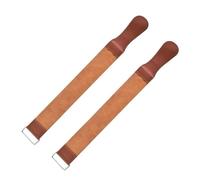 Ceinture à rasoir en cuir Lot de 1, 2 ou 3 sangles d'affûtage en cuir for barbier, rasage droit, couteaux pliants, polissage, ceinture(2pcs)