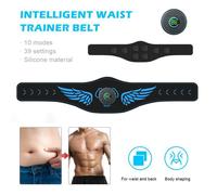 Ceinture Abdominale Electrostimulation, Electrostimulateur Musculaire, Entraînement Abdominal EMS, Rechargeable