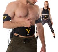 Ceinture abdominale EMS VeoFit pour maigrir raffermit, renforce et tonifie le ventre, le dos, les bras, les cuisses, les mollets- avec manuel de fitness et de nutrition et sac de transport