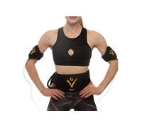 Ceinture Abdominale Noire Electrostimulation et Musculation EMS- Appareil Electrostimulateur Musculaire Abdominaux, Bras, Cuisses et Mollets, Homme
