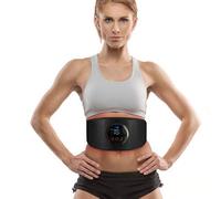 Ceinture Abdominale Stimulation,Appareil Appareil Abdominaux Pas Besoin de Feuilles de Gel Femme Homme Entraînement Musculaire pour renforcer Les Muscles abdominaux - Noir