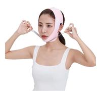 Ceinture amincissante pour le visage en V - Bandage amincissant pour le menton - En gel de silice souple - Outil amincissant pour le visage (rose 2)
