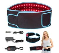 Ceinture amincissante professionnelle avec adaptateur, ceinture de thérapie par la lumière rouge pour perte de poids, lumière rouge 660 nm et 850 nm lumière proche infrarouge ceinture enveloppante