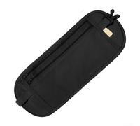 Ceinture antivol cachée - Sac banane léger avec sangle réglable pour jogging, cyclisme, concerts - Noir, gris, jaune, Noir , Sac banane