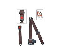 Ceinture arrière beige 4 points Securon - avec enrouleur