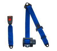 Ceinture arrière bleue 4 points Securon - avec enrouleur