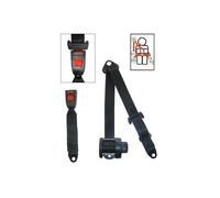 Ceinture arrière noire 4 points Securon - avec enrouleur