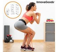 InnovaGoods Ceinture de résistance Bootrainer - Bandes pour fessiers et guide d'exercices