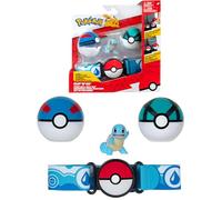 Ceinture - BANDAI - Pokémon Clip 'N' Go - 1 ceinture, 2 Poké Balls et 1 figurine Carapuce 5 cm