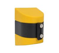 Ceinture barrière, Support magnétique 5 m Poteaux Montage Mural magnétiques avec Ceintures rétractables Poteaux barrière Ruban d'avertissement sécurité des foules Bande d'isolation télescopique