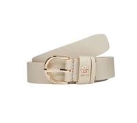 Tommy Hilfiger Ceinture Femme Essential Effortless 2,5 cm Cuir, Beige (Sugarcane), 100 cm