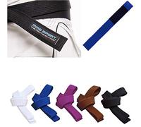 Ceinture bj belt jiu jitsu kimono - gi 100% coton 6 mm couleurs différentes (A2/280 cm, bleu)