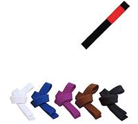 Ceinture BJJ Belt Jiu Jitsu Kimono - gi 100 % coton 6 mm couleurs différentes (A1/270 cm, noir)