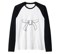 Ceinture Blanche Arts Martiaux Cadeau Jiu Jitsu Karaté Judo Manche Raglan