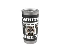 Ceinture blanche d'arts martiaux: Première étape vers le championnat Gobelet isotherme en acier inoxydable double paroi