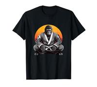 Ceinture blanche de jiu-jitsu brésilien gorille en Gi T-Shirt