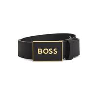 Ceinture Boss - Homme Boss - Gold logo - Boss Noir - Synthétique - Accessoire Boss 90 cm