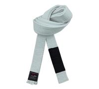 Ceinture brésilienne pour jiu-jitsu pour jeunes, système de grade BJJ pour les moins de 16 ans, largeur 4 cm, pour enfants, blanc, gris, jaune, orange, vert, ceinture à rayures, blanche, 240 cm, blanc