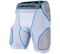 Ceinture Bull Rush 5 coussinets pour homme CHAMPRO avec insert blanc et gris (FPGU10AWS) S
