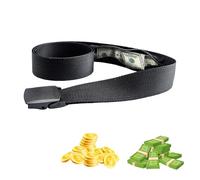 Ceinture Cache Billets, Pochette Secrète, Ceinture de Voyage Porte-Monnaie, Pochette Secrète, 120x3.5cm, Glissière Intérieure Cachée, Idéal pour Voyage et Activités Quotidienne, pour éviter Pickpocket
