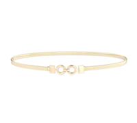 Ceinture Chaine Ceintures élastiques en métal doré à huit caractères for filles et femmes, étroites et élégantes, à la taille, for décorer une robe(70cm)