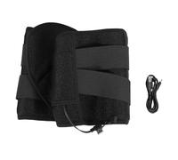 Ceinture chauffante électrique 3 niveaux de vibration massage chauffant soutien à 360 degrés soulagement de la douleur abdominale lombaire pour les employés de bureau usage