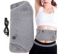 Ceinture Chauffante Électrique Lombaire 8.5W Bouillotte Électrique Rechargeable USB En Polyester Coussin Chauffant Dos Avec 3 Niveaux De Température Soulager Des Douleurs Pour Jambes Dos Cervicales