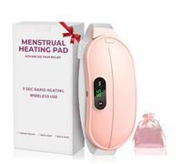 Ceinture chauffante regle douloureuse, iklestar 5000mAh Coussin chauffant pour les crampes menstruelles avec 6 modes de chaleur et de massage, ceinture regles douloureuses et les crampes dorsales