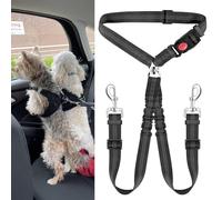 Ceinture Chien Voiturepour pour Abarth 500C 2010-2014, Harnais de Voiture Robuste, élastique et réglable pour Un Voyage Serein et sécurisé,B