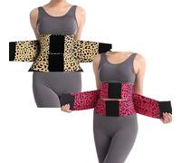 Ceinture Cincher AB Belt Control Control Body Shaper avec des femmes en pellicule triple, un entraîneur de taille enveloppe du ventre, confortable et respirant (2Pcs-B,3XL)