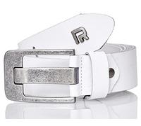 Ceinture classique en cuir véritable de qualité supérieure pour homme, Blanc., 115