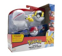Ceinture Clip 'N' Go - Pokémon - 1 ceinture, 1 Poké Ball, 1 Repeat Ball et 1 figurine 5 cm Pikachu G