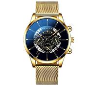 Ceinture Cool Dial Mesh Mode Digital Layer Quartz Multi Watch Littéral Homme Montre Time Montres pour Femme (B, Taille unique)
