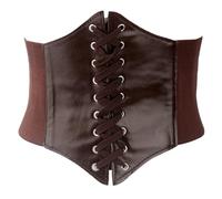 Ceinture Corset Rétro Vintage Réglable pour Femmes - Large Bandage Élastique en Dentelle - Taille Ajustable pour Robes de Soirée et Habillage