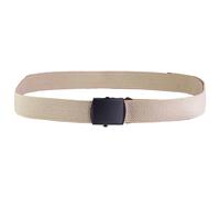 Ceinture Cotton Black Buckle Mil-Tec - Khaki