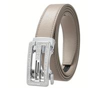 Ceinture creuse en fibre ultra-fine à boucle automatique en alliage for femme, chaîne de taille décorative décontractée for jeans, design entièrement équipé(95cm,13)