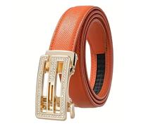 Ceinture creuse en fibre ultra-fine à boucle automatique en alliage for femme, chaîne de taille décorative décontractée for jeans, design entièrement équipé(95cm,2)