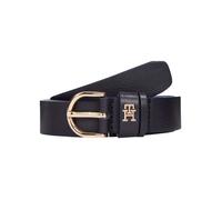 Tommy Hilfiger Ceinture en cuir Essential Effortless 2,5 cm pour femme Bleu (Space Blue) 75
