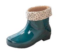 Ceinture Cuir Noir Women's Spring Summer Autumn and Winter Short Sleeved Cotton Removable and Washable Outdoor Fashion Work Fishing Kitchen Non Warm Rubber Shoes Talons pour Femmes Bout (Green, 39)