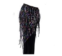Ceinture Danse Orientale,Ceinture Danse du Ventre Danse du ventre Triangle à paillettes Triangle à la maquette Chaîne de la chaîne de la chaîne TASSEL HANPS serviette de la serviette de la serviette d