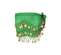 Ceinture Danse Orientale Femme, Écharpes de Hanche de Danse du Ventre Fille Foulard Belly Dance Foulard à Sequins Doré Écharpe Déguisement Mousseline de Soie, pour Scène, Anniversaire, Fête, 1 Pièce