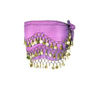 Ceinture Danse Orientale Femme, Écharpes de Hanche de Danse du Ventre Fille Foulard Belly Dance Foulard à Sequins Doré Écharpe Déguisement Mousseline de Soie, pour Scène, Anniversaire, Fête, 1 Pièce