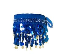 Ceinture Danse Orientale Femme, Écharpes de Hanche de Danse du Ventre Fille Foulard Belly Dance Foulard à Sequins Doré Écharpe Déguisement Mousseline de Soie, pour Scène, Anniversaire, Fête, 1 Pièce