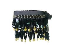 Ceinture Danse Orientale Femme, Écharpes de Hanche de Danse du Ventre Fille Foulard Belly Dance Foulard à Sequins Doré Écharpe Déguisement Mousseline de Soie, pour Scène, Anniversaire, Fête, 1 Pièce