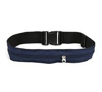 Ceinture d'argent antivol Sac de Taille de Sport Portefeuille à Fermeture éclair Ceinture d'argent de Voyage dissimulée pour la Course en Plein air Randonnée Polyester Noir 3 cm (5CM)