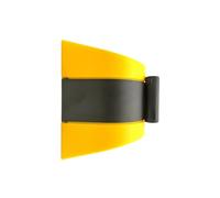 Ceinture d'avertissement 5 m/10 m, ruban de sécurité rétractable à fixation murale, bande jaune/noire, attention, danger, ne pas entrer, ruban croisé for le contrôle des foules(10M)