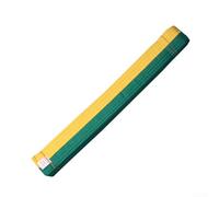 Ceinture de 280 cm pour arts martiaux y compris pour karaté, judo, taekwondo avec flexibilité et soutien équilibrés (jaune-vert)