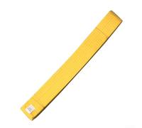 Ceinture de 280 cm pour Karaté, Judo, Taekwondo Tissu Polyester Construction Double Couche Technique de Couture et Soutien Stable Core (Ceinture Jaune)