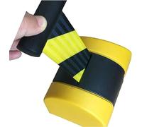 Ceinture de barrière rétractable à fixation murale Barrière de sécurité murale rétractable noire 5/10 m for aire jeux, parc, hôtel, contrôle des foules(10m/32.8ft)